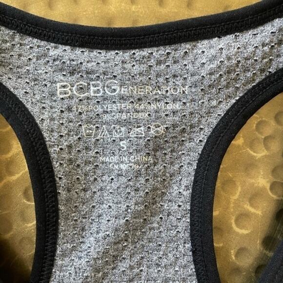 NWT BCBG Generation Logo Racerback Sports Bra Small NWT - Picture 2 of 4